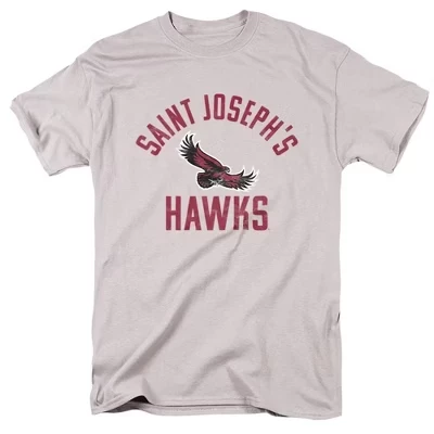 Мужская футболка Saint Joseph's Hawks, серебристая