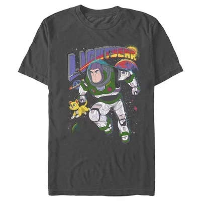 Мужская футболка Toy Story Lightyear, угольно-серая