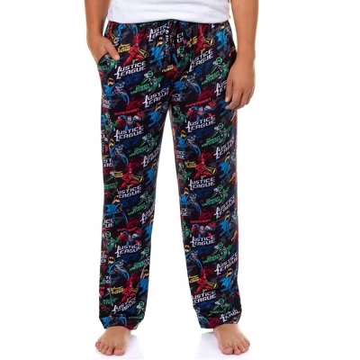 Пижамы DC Comics Justice League Мужские пижамные брюки Superhero Lounge Sleep PJ
