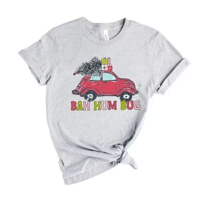 Женская футболка с коротким рукавом Bah Hum Bug Car с графическим рисунком