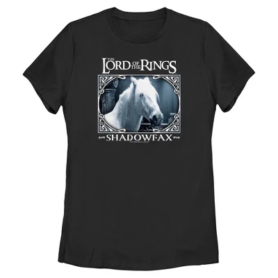 Женская футболка The Greatest Horse Shadowfax черного цвета
