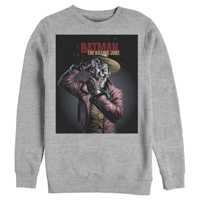 Мужской свитшот DC Comics Бэтмен и Джокер, серый меланж