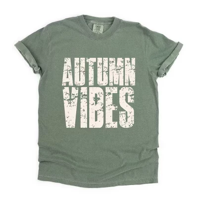 Осенняя футболка с графическим принтом Moss из коллекции Autumn Vibes Block Distressed - женская одежда