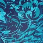 Легкая туника с круглым вырезом и рукавами 3/4 глубокого бирюзового цвета с узором пейсли