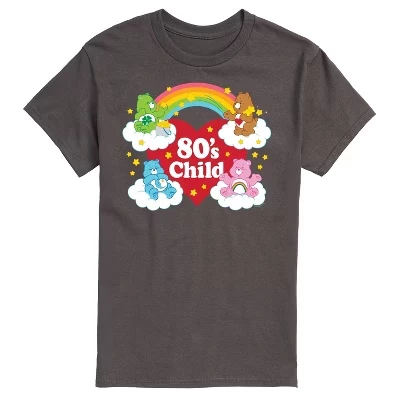 Мужская футболка Care Bears «Ребенок 80-х», графитовая