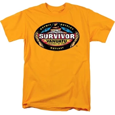 Мужская футболка Sole Survivor «Выживший: Вануату», золотая