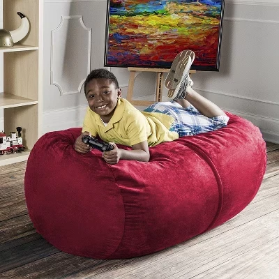 Диван Saxx 4-футовый Bean Bag Lounger вишневый