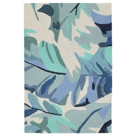 Ковёр Lush Decor Capri Palm Leaf, синий
