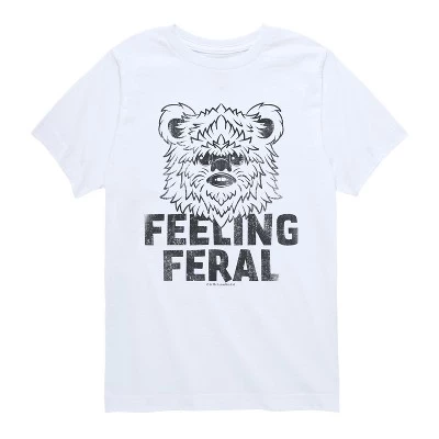 Футболка Feeling Feral Ewok с коротким рукавом и рисунком белого цвета