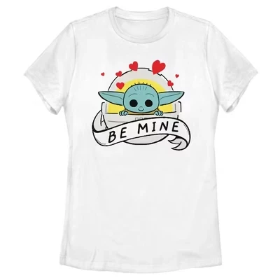 Женская футболка с люлькой The Mandalorian The Child Be Mine, белая