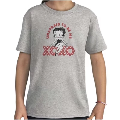 Футболка для девочек Brisco Brands Betty Boop, серая