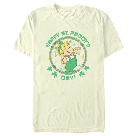 Мужская футболка The Jetsons Elroy Happy St. Paddy's Day, бежевая