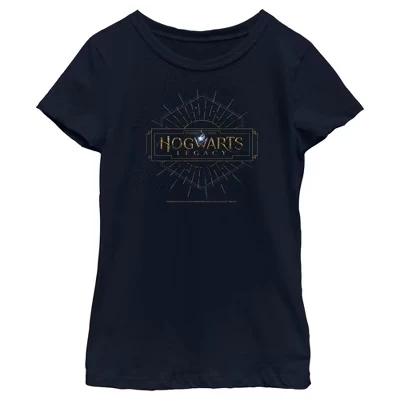 Футболка для девочек Hogwarts Legacy, синяя