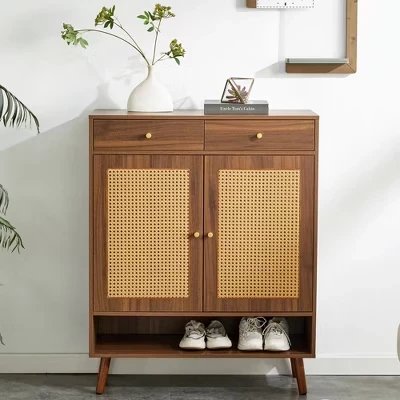 Многофункциональный деревянный шкаф для обуви Bradley Modern Minimalist 43