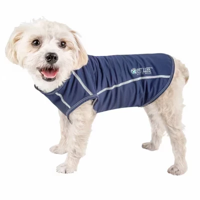 (R) Футболка Active Dog Tank Top 'Racerbark' с 4-полосной эластичной резинкой, синяя