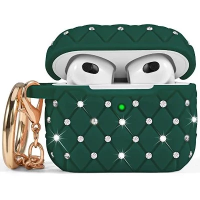 Чехол для гаджетов Worryfree, совместимый с AirPods 3 Case Generation 3, Чехол со стразами для женщин и девочек, защитный противоударный чехол из ТПУ
