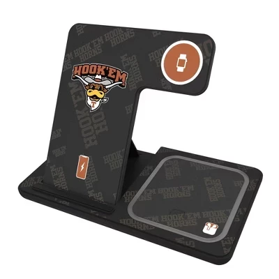Зарядная станция Keyscaper Quadtile 15 Вт 3 в 1, Texas Longhorns