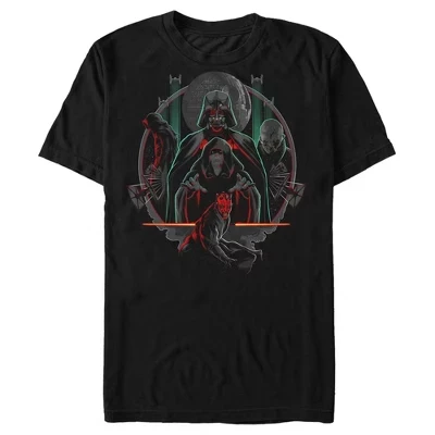 Мужская футболка Villains of the Dark Side Circle черного цвета