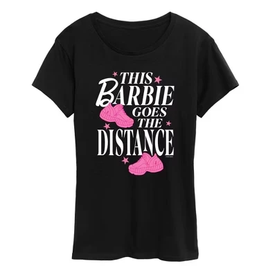 Женская футболка Barbie Goes The Distance, чёрная