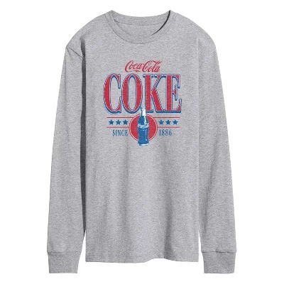 Мужская футболка Athletic heather с графическим принтом в стиле колледжа Coca-Collegiate 90-х годов от Coca-Collegiate