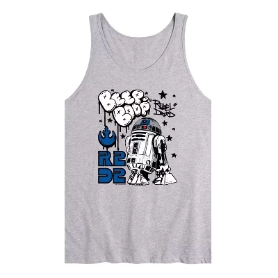 Мужская майка с графическим принтом R2 Bleep Boop athletic heather