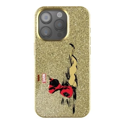 Чехол для мобильного телефона Marvel Deadpool со значком Gold Bling для Apple iPhone ladypool
