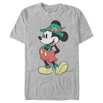 Мужская футболка Mickey Mouse Happy Dance, серый меланж