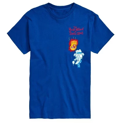 Мужская футболка с коротким рукавом и графическим рисунком Heat Miser Cold Miser