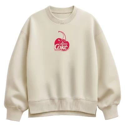 Женская флисовая толстовка Oversize Crew с логотипом Cherry Coke