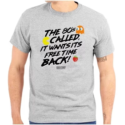 Унисекс-футболка Brisco Brands 80-е, серая
