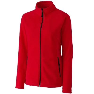 Женская куртка Summit Microfleece Hybrid на молнии красного цвета