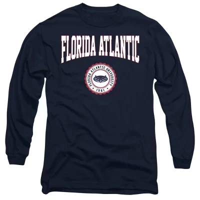 Мужская футболка с длинным рукавом Florida Atlantic University Collegiate Seal