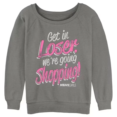 Женский свитшот Mean Girls Get In Loser, серый