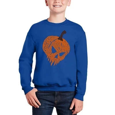 Толстовка с круглым вырезом от Evil Pumpkin - Boy's Word Art royal