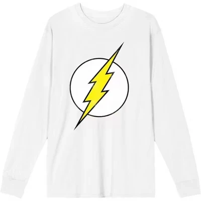 Футболка с длинным рукавом для взрослых с логотипом Thunderbolt белая