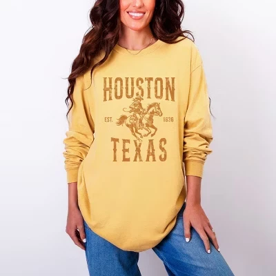 Женский лонгслив Simply Sage Market Houston, горчичный