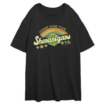Джуниор пришел за черной футболкой Shenanigans Dice