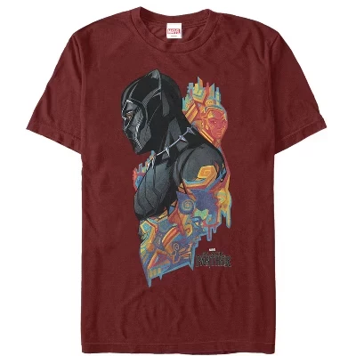 Мужская футболка Marvel Black Panther, бордовая