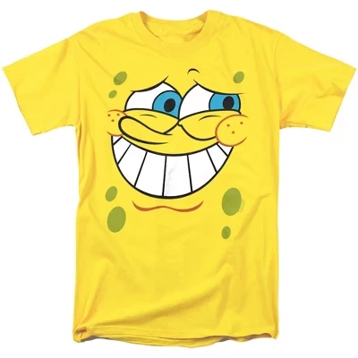 Мужская футболка Spongebob Guilty Face, желтая