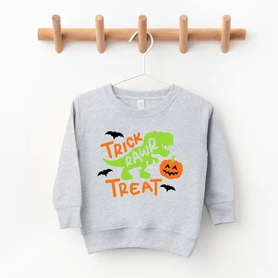 Детская толстовка the juniper shop trick rawr treat, серая