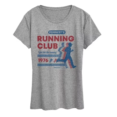 Женская футболка Forrests Running Club с коротким рукавом и графическим рисунком