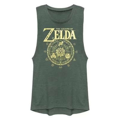 Праздничная футболка с логотипом юниорской книги по истории Hyrule Muscle Tee royal pine