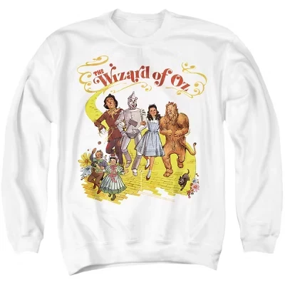 Мужская толстовка The Wizard Of Oz в классическом стиле Brick Road с круглым вырезом белый