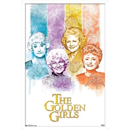 Постер в рамке The Golden Girls 57×86 см, белый