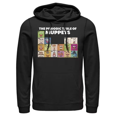 Мужское худи The Muppets Periodic Table, черное