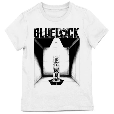 Прямая куртка Blue Lock Manga Ryusei для девочек, белая футболка с круглым вырезом и коротким рукавом белого цвета
