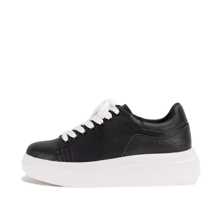 Кроссовки Ella на платформе черного цвета