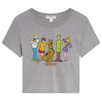 Женский укороченный топ Scooby Doo Scooby Gang Dylan с коротким рукавом athletic heather