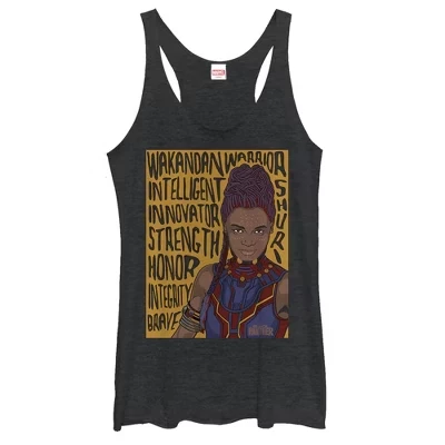 Женская майка Marvel Black Panther с Шури, черная