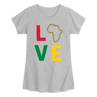 Приталенная футболка с коротким рукавом и рисунком Love Africa серого цвета